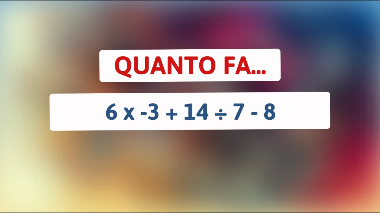 \"Se rispondi a questa sfida matematica non sei un genio, sei un vero e proprio maestro dei numeri!\""