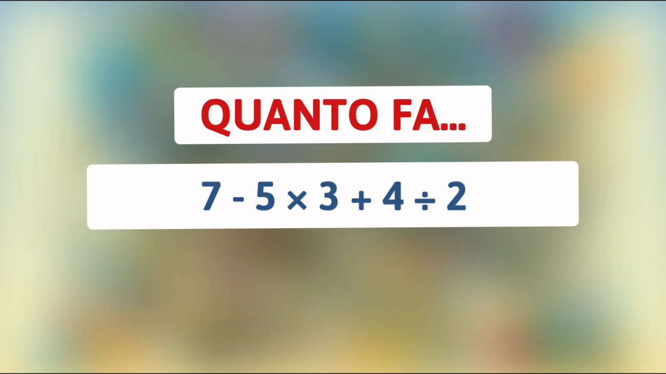 \"Sfida per geni: Risolvi questo enigma matematico che confonde tutti!\""