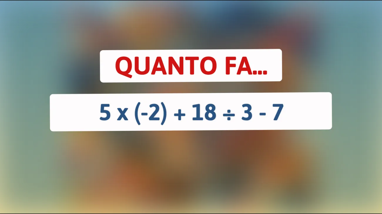 \"Svelato il rompicapo matematico che sfida anche i più brillanti: riesci a battere il 99% delle persone?\""