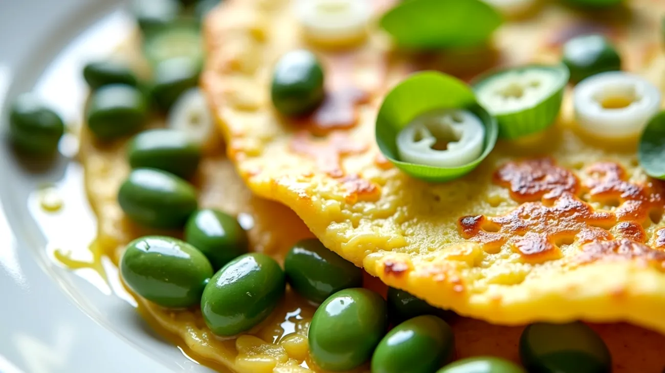 Frittatina del Vesuvio ricotta fave fresche cipollotto"