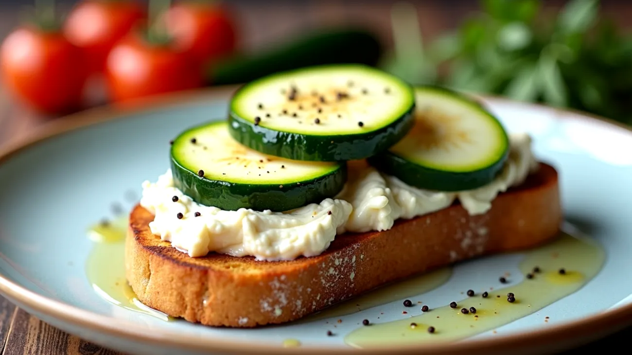 Gnocco di pane tonno zucchine novelle"