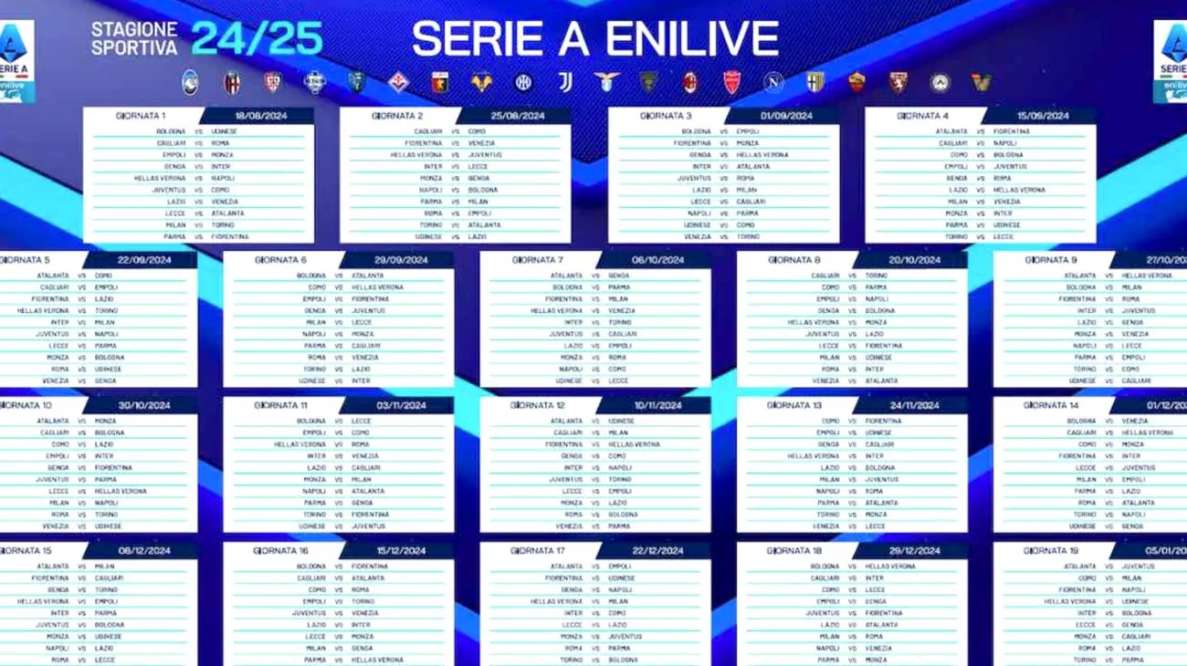 Il caos del calendario Serie A che nessuno ti racconta: ecco perché il tuo scudetto preferito rischia di finire in tribunale Mon May 12 2025 16:58:07 GMT+0000 (Coordinated Universal Time)"