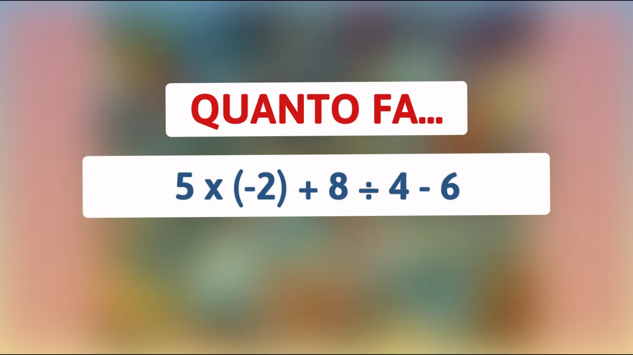 Sei abbastanza intelligente da risolvere questo enigma matematico che sta facendo impazzire il web? Scoprilo ora!"